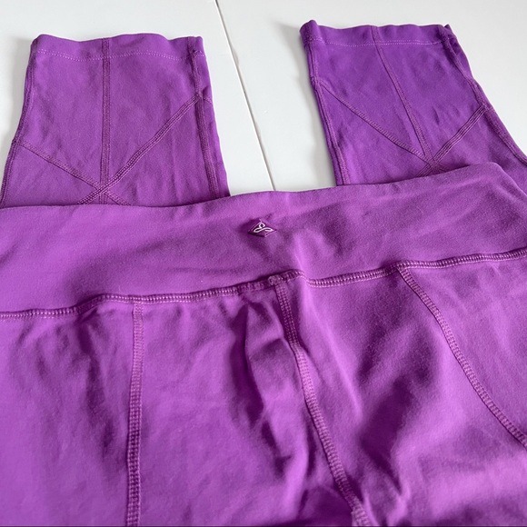 Prana Purple Cropped Yoga Leggings Size Medium - Picture 4 of 9